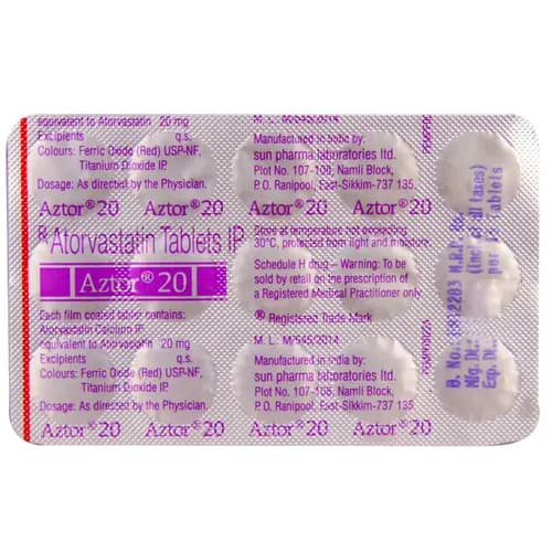 Sun Pharma Aztor 20 Tablet 10 tablets