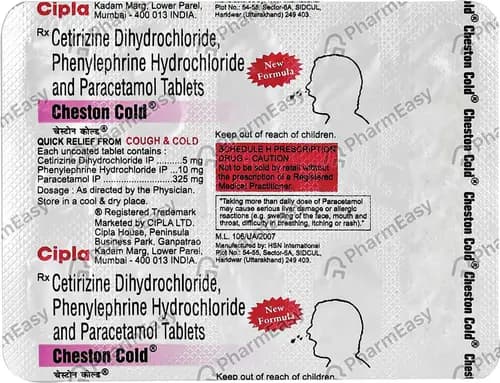 Cipla Cheston Cold Tablet 10 tablets