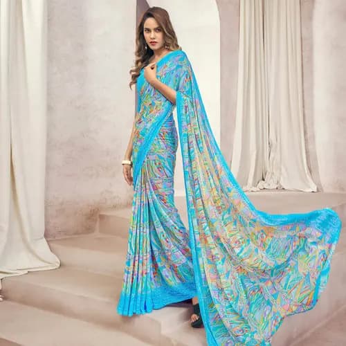 Generic Chiffon Saree, piece