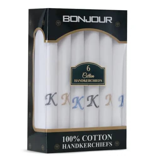 Generic Handkerchief Cotton Pack of 6