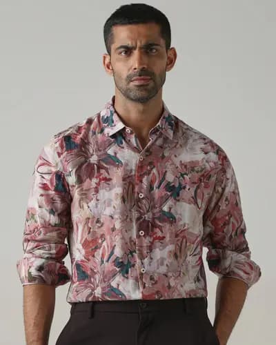 Mufti Printed Casual Shirt, piece