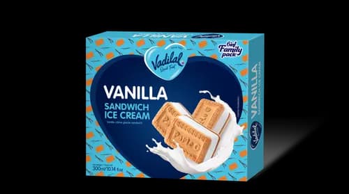 Vadilal Vanilla Ice Cream 1 L, tub
